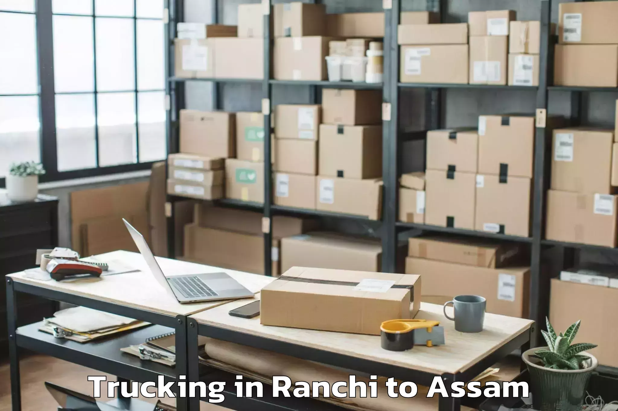 Top Ranchi to Numaligarh Trucking Available